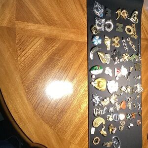 Lot of Elegant Gold and Silver tone Jewelry, At least 60 pieces unsigned